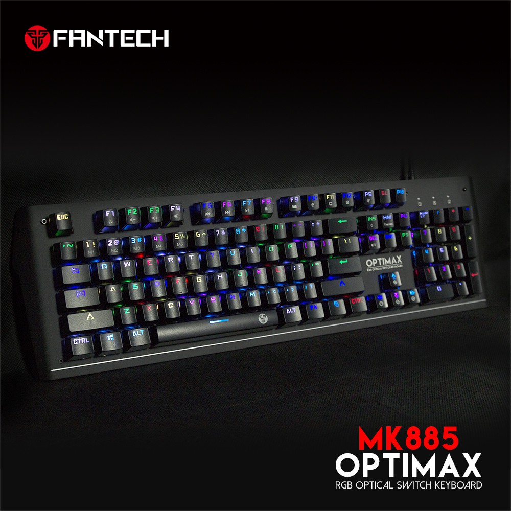 Bàn phím quang Full size RGB Backlit Ghost Gaming - ✪ Fantech MK885 ✪ Blue Switch