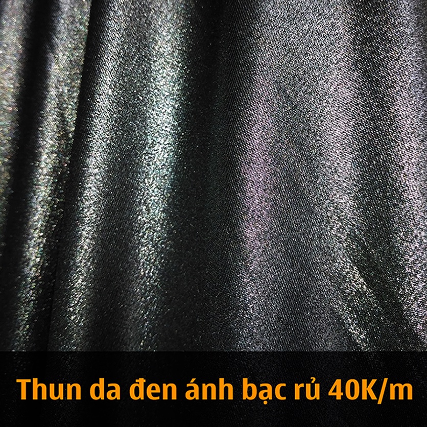 Vải thun da đen ánh bạc rủ may đầm, may áo kiểu siêu đẹp, siêu sang trọng 40K/m (khổ 1m6)