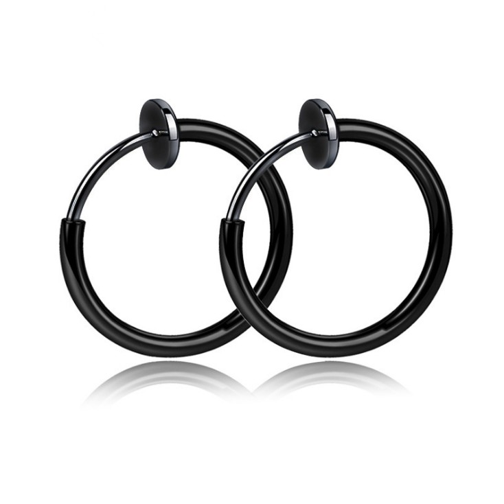 Khuyên tai thép titan không gây dị ứng phong cách đường phố Hàn Quốc thời trang cặp đôi cho nam và nữ