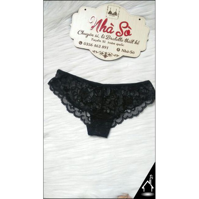 Bộ đồ lót sexy by Nhà Sò ren hồng ruốc quần tam giá NS056 | BigBuy360 - bigbuy360.vn
