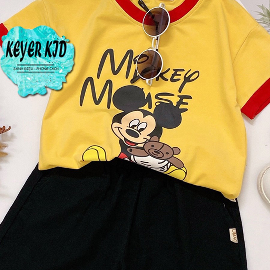 Sét Bộ Quần Áo Bé Trai/Gái Size nhí Mùa Hè Chất Cotton Hình Mickey in Đẹp KEYER KID VN Mã SZ98