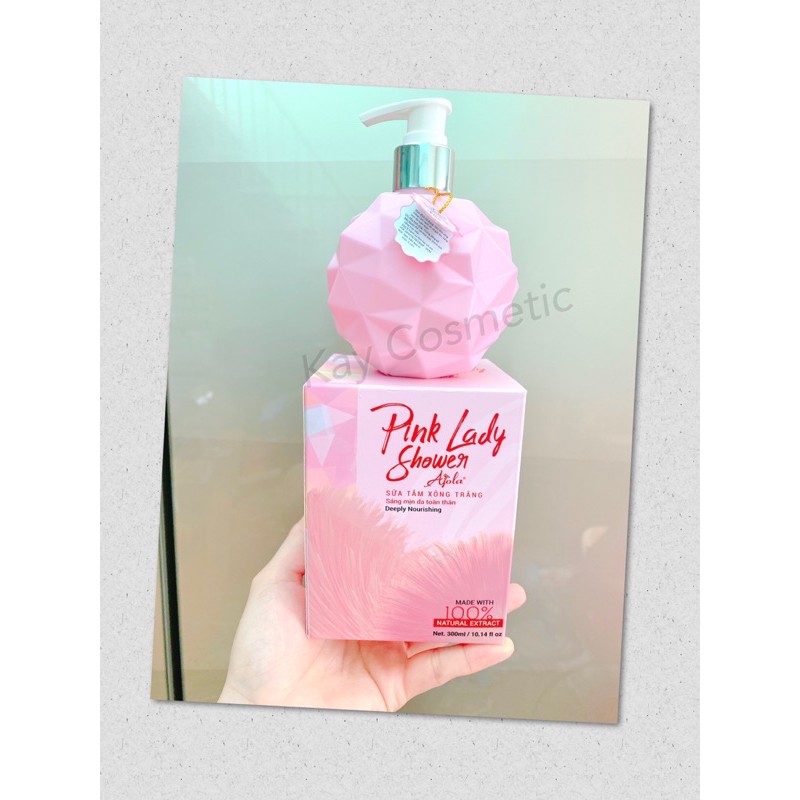 [CAM KẾT CHÍNH HÃNG] Sữa tắm xông trắng hương nước hoa PINK LADY SHOWER AJOLA