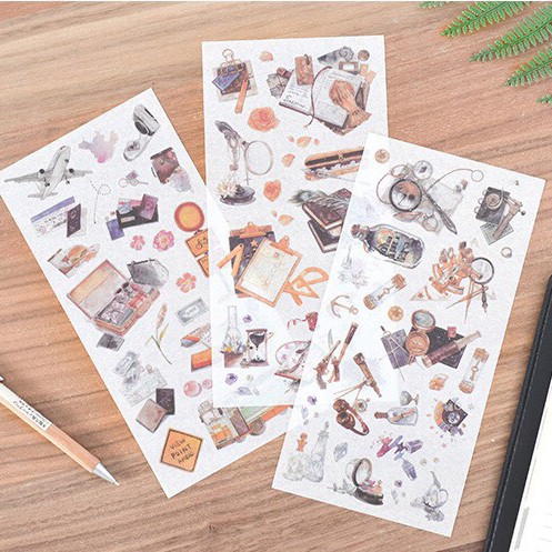 Bộ 3 Sticker MỜ Lovely girl (SM07)