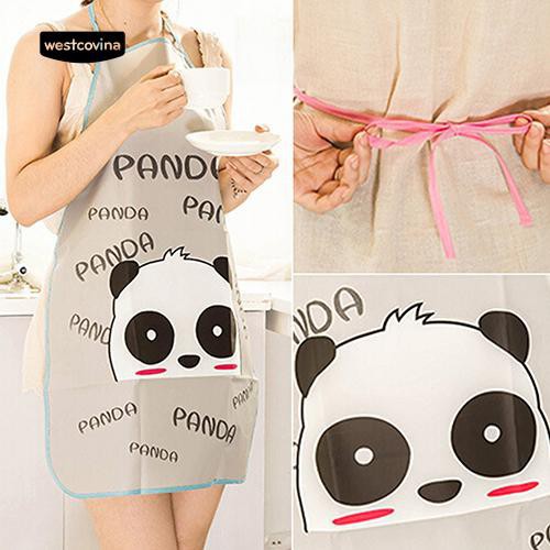 Tạp dề chống nước hoạ tiết hoạt hình cho nữ