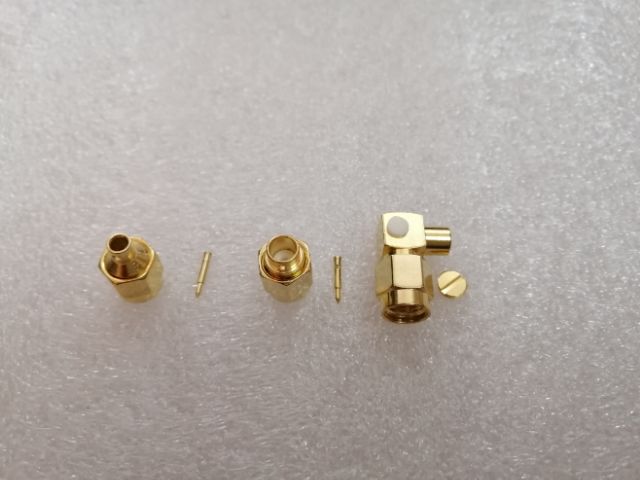 Đầu SMA male SMA female hàn cáp dẻo RG402 RG405