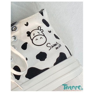 Giày canvas cao cổ Nhóc Bò Sữa