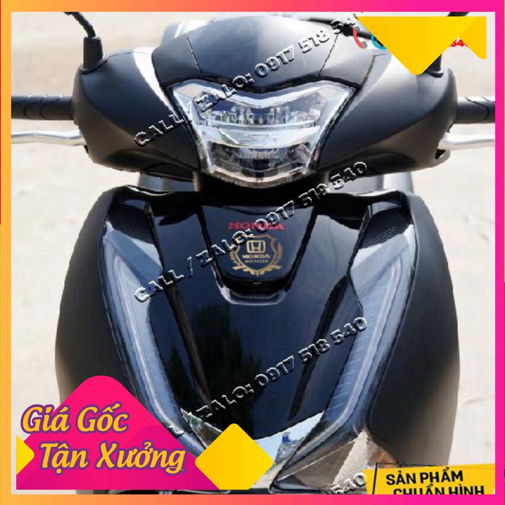 Logo HONDA kẽm Dán mặt nạ SH2012 - SH 2020 - SH 2021 - SH 2022, AB 2020, AB 2021, AB 2022, AB 2023 (GIÁ 1 CHIẾC)