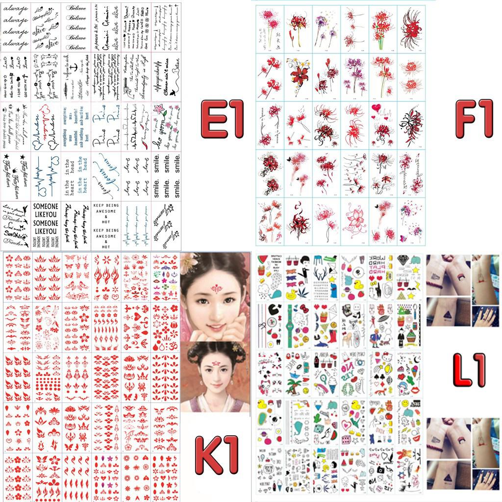 Bán Hình Xăm Dán Mini Chống Thấm Nước Combo 30 Tấm (10x6cm) | BigBuy360 - bigbuy360.vn
