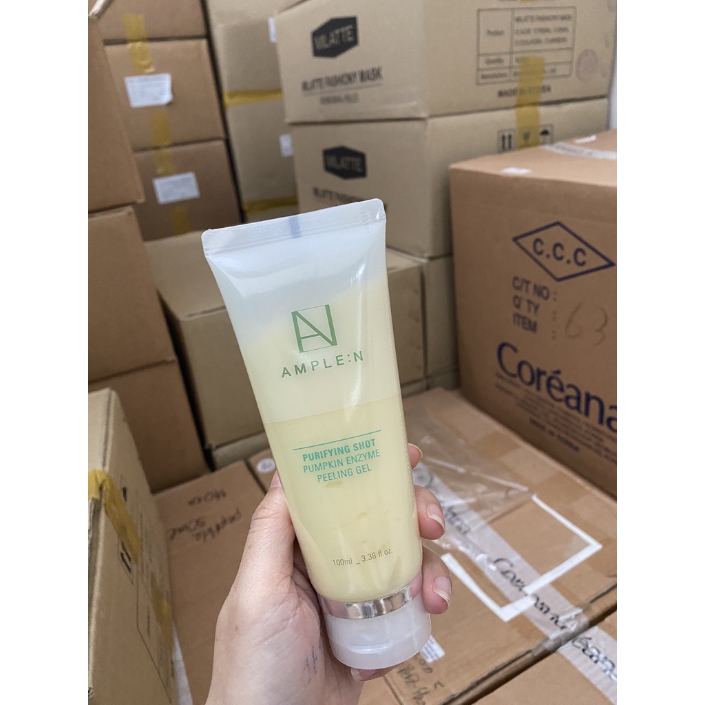 Tẩy Da Chết Bí Ngô Ample:N Purifying Shot Pumpkin Enzyme Peeling Gel 100ml