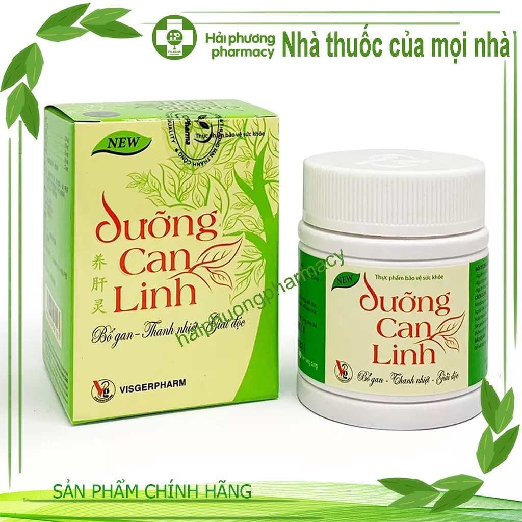 Dưỡng can linh - bổ gan thanh nhiệt hỗ trợ chức năng giải độc gan