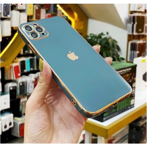 [ĐỘ iP12] Ốp lưng iPhone - Nhựa dẻo - Viền Bóng - Khoét lỗ bảo vệ Camera - Thiết kế viền vuông giống iP12