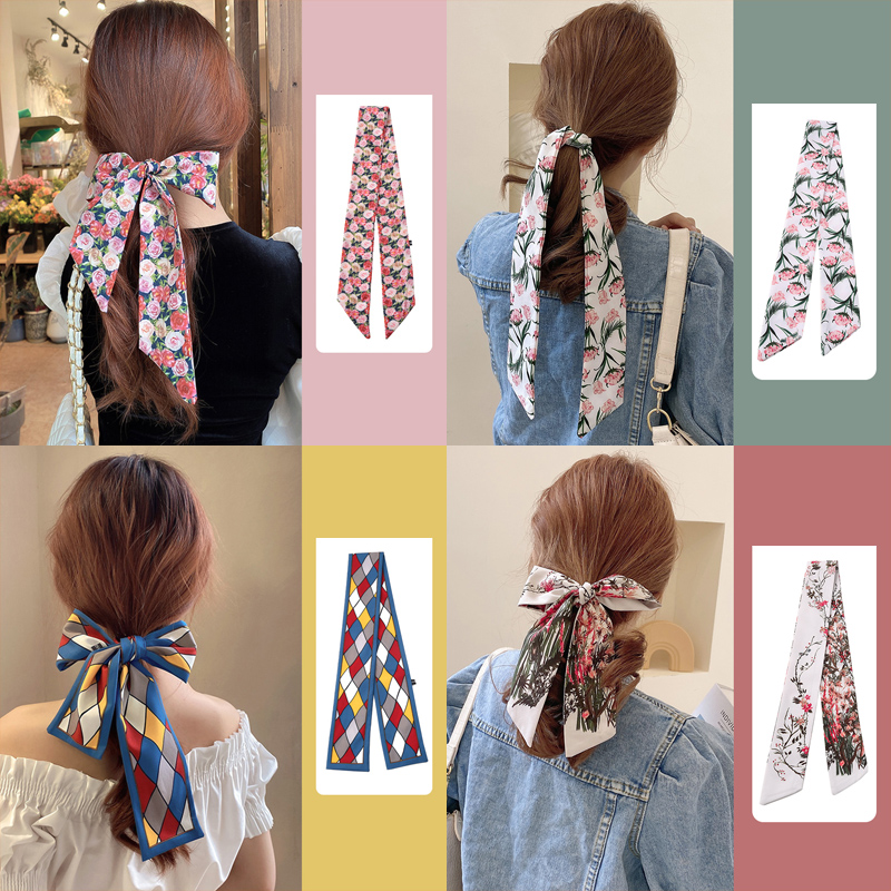 Băng Đô Cài Tóc Bằng Lụa Đa Năng Thời Trang Hàn Quốc Cho Nữ
