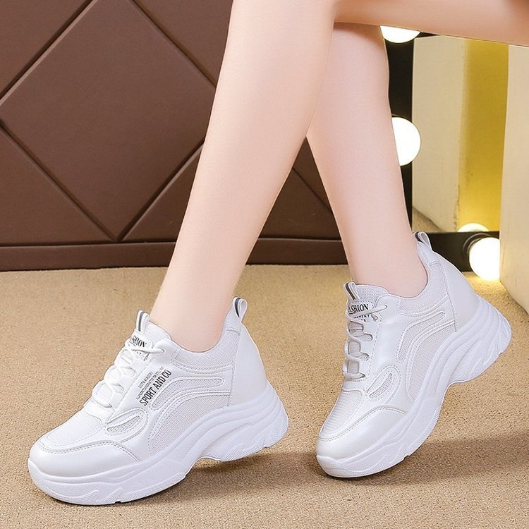 Giày Thể Thao Nữ, Giày Độn Đế Nữ 7p Da Mềm Đế Siêu Nhẹ Kiểu Dáng Trẻ Trung, Trex M83