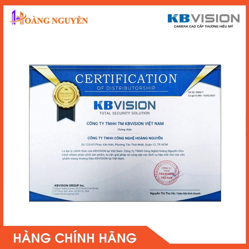 [NHÀ PHÂN PHỐI] Camera HDCVI Kbvision KX-2K11CP ( 4.0MP)