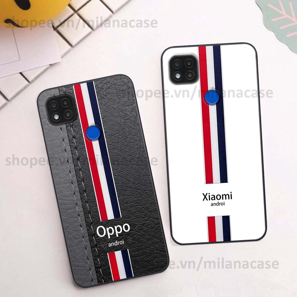 Ốp Xiaomi Redmi 9C in giả da phong cách thể thao, cá tính, thời trang