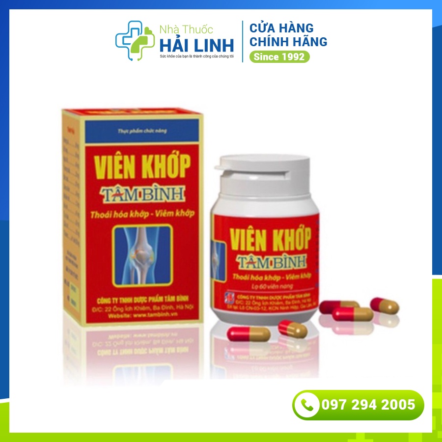 [CHÍNH HÃNG] Viên khớp Tâm Bình [HÀNG CHÍNH HÃNG]