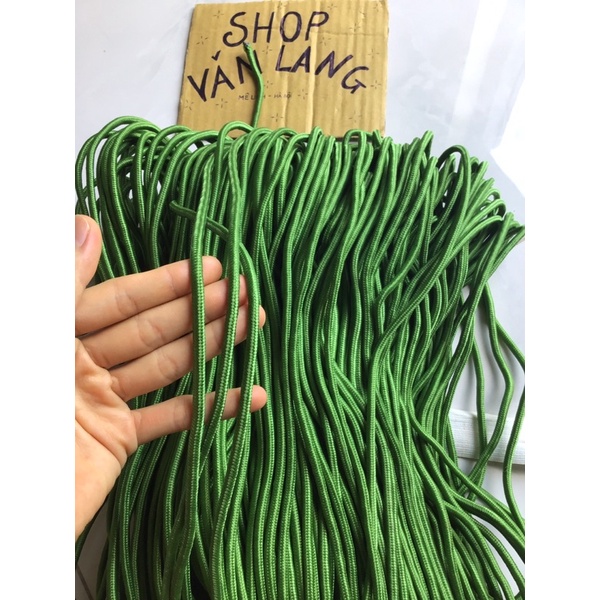 Dây Dù Xanh Tròn 7li Chịu Lực Dùng Buộc Đồ, Leo Núi, Cắm Trại…