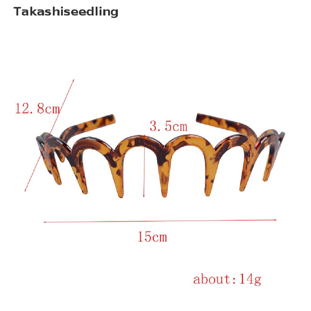 (Takashiseling) 1 Lược Cài Tóc Răng Cá Mập Bằng Nhựa Cho Nữ