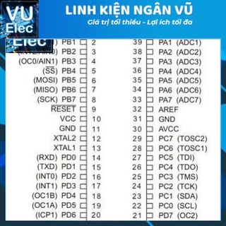 Vi xử lý ATmega16A-PU DIP40