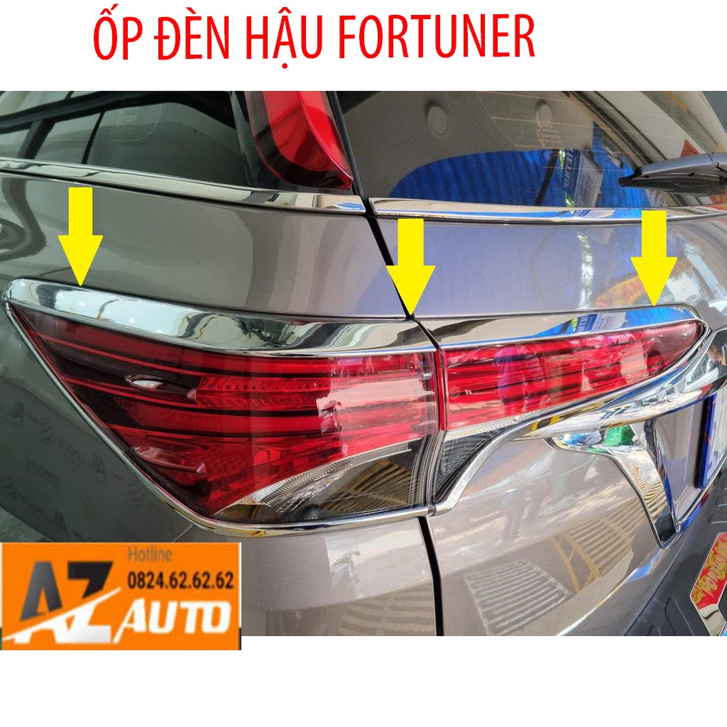 Ốp trang trí viền đèn pha hậu Fortuner 2017-2022 - hàng cao cấp