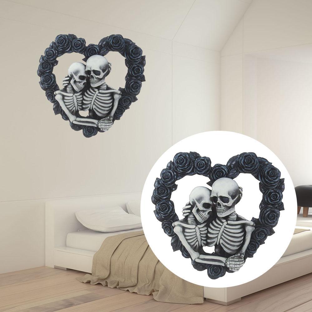 SUENIN Phụ Kiện Trang Trí Cửa Hình Ngôi Nhà Đầu Lâu Trái Tim Phong Cách Gothic