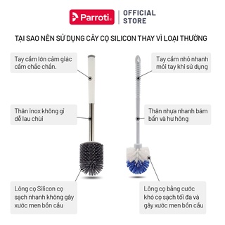 Cọ bồn cầu silicon, chà toilet nhà vệ sinh - Parroti Silicon SL01