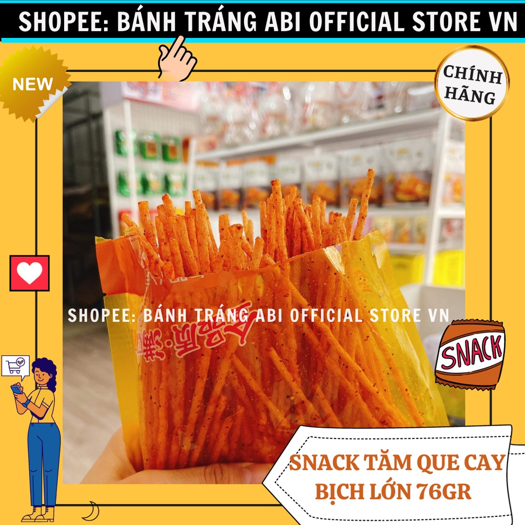 SNACK BIM BIM TĂM QUE CAY gói 25g
