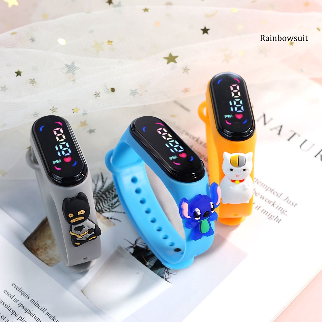 Đồng Hồ Đeo Tay Thể Thao M7 Màn Hình LED Kỹ Thuật Số Chống Nước Họa Tiết Búp Bê Hoạt Hình Cho Trẻ Em