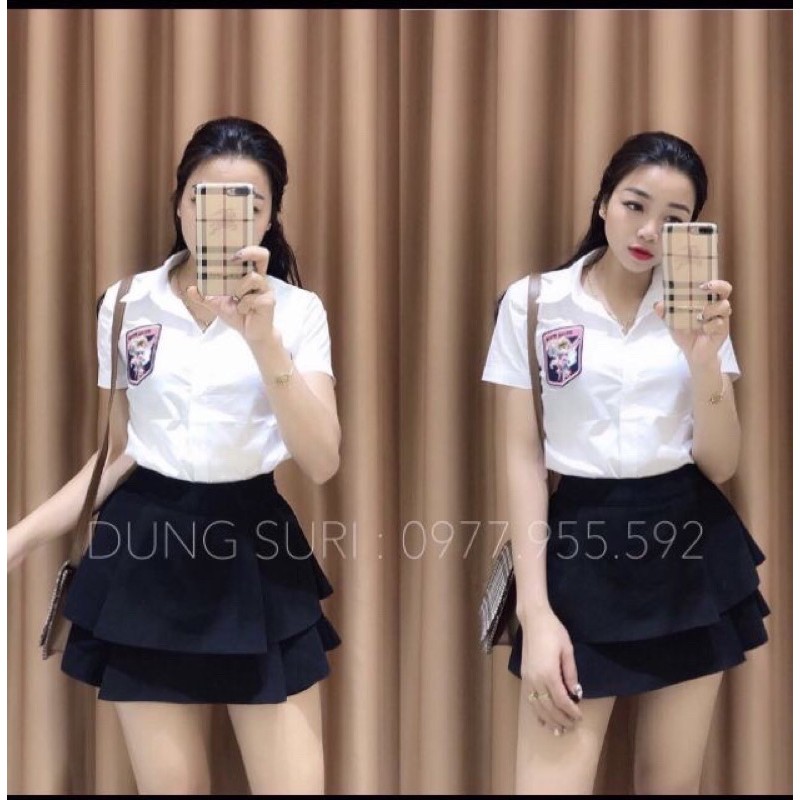 Chân Váy Lưng Cao Xòe 2 Tầng Chất UMI Hàng Loại 1 Có Lót Trong | BigBuy360 - bigbuy360.vn