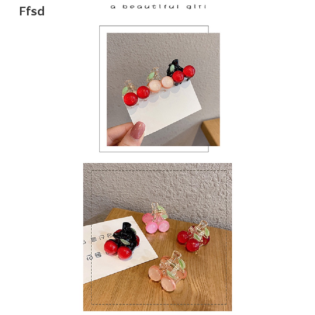 {Ffsd} Kẹp Tóc Hình Quả cherry Dễ Thương Làm Quà Tặng Cho Bé Gái