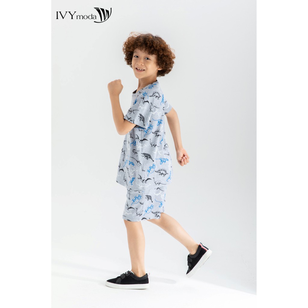 Áo thun (kèm quần) họa tiết động vật IVY moda MS 57K1349