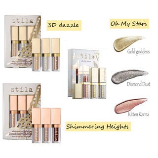 Set Kem Nhũ Mắt Stila Glitter & Glow/Shimmering Heights Liquid Eyeshadow Set