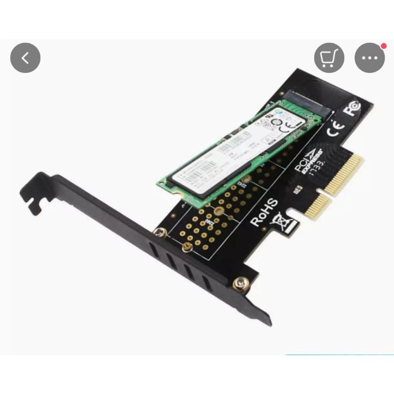 Thẻ chuyển đổi SSD Pcie 4x sang NGFF B-key+M-key M2 NGFF+NVME B-key.Giao diện PCIE adapter thẻ | WebRaoVat - webraovat.net.vn