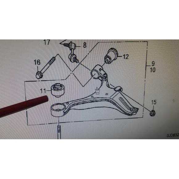 Phụ Kiện Cánh Tay Phía Trước Chuyên Dụng Cho Xe Hơi Gede Civic Crv