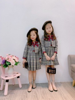 Set váy dạ bé gái