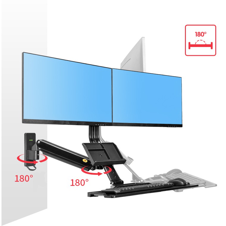 Giá Treo 2 Màn Hình Gắn Tường North Bayou MC27 (22-27inch) | BigBuy360 - bigbuy360.vn