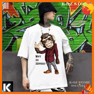 Áo thun khỉ m1 monkey tay lỡ oversize unisex