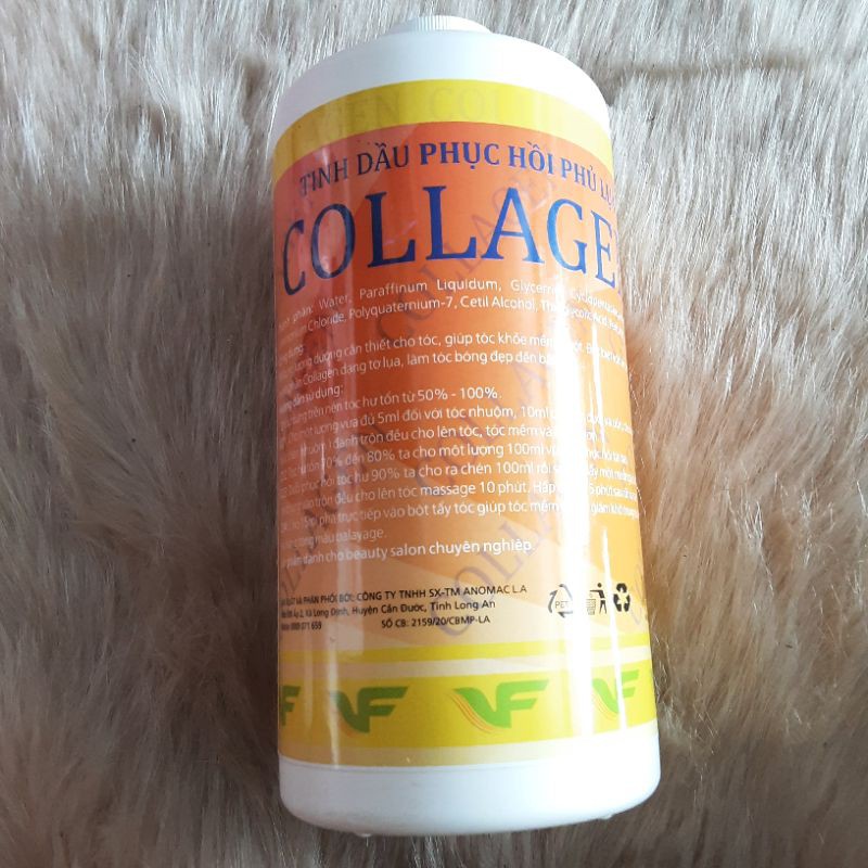 Tinh dầu phục hồi phủ lụa collagen 1000ml