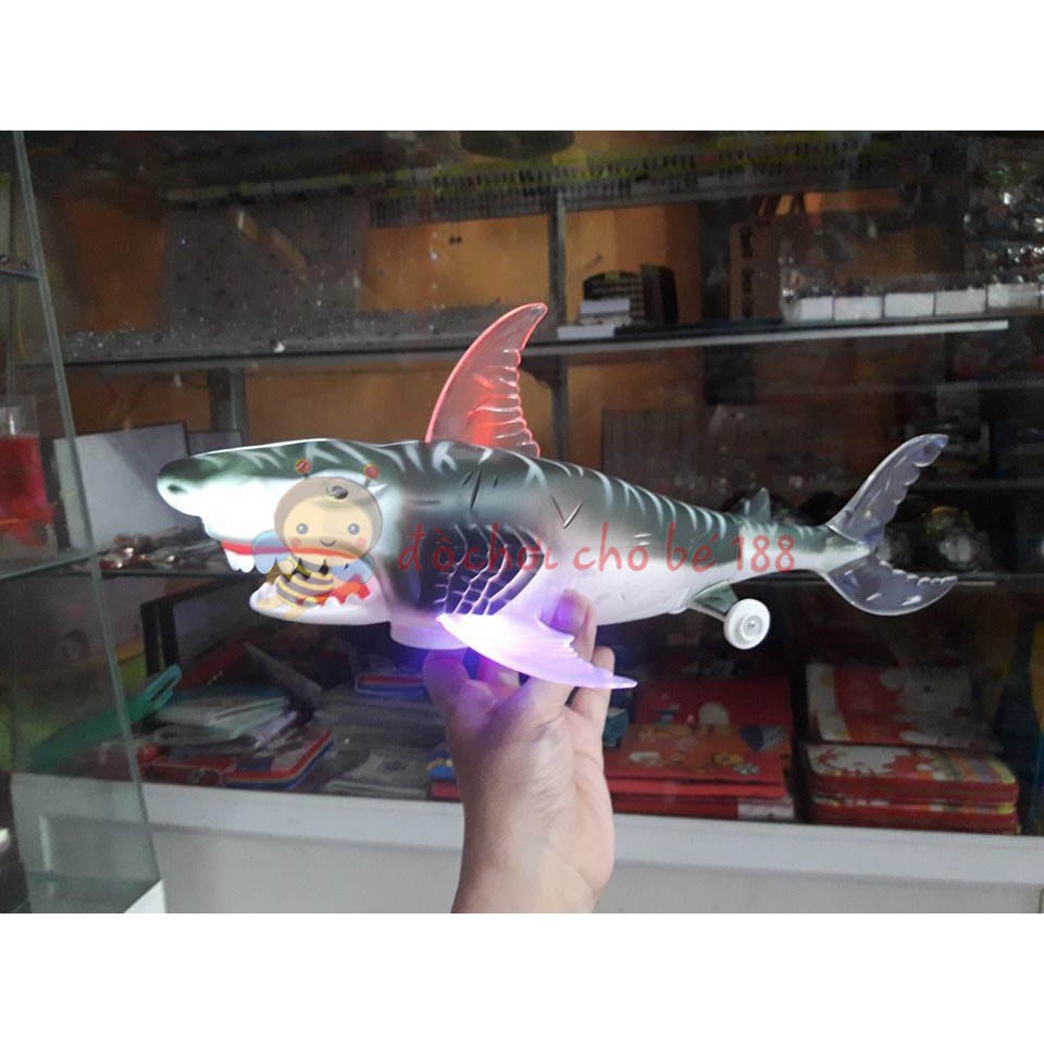 ĐỒ CHƠI CÁ MẬP Cá heo CHẠY PIN. CÓ NHẠC, ĐÈN LED ĐỦ MÀU