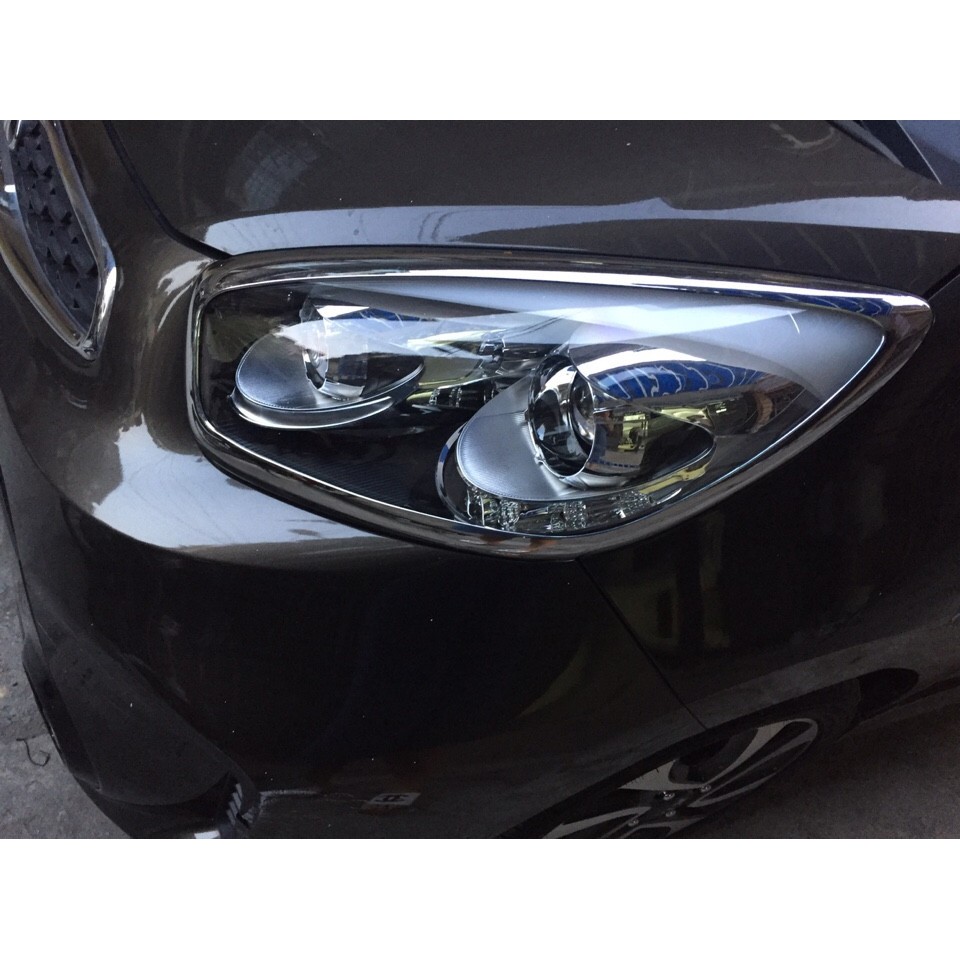 Ốp viền đèn xe Kia Morning đời 2012 đến 2020 Mạ Crom Sáng Đẹp