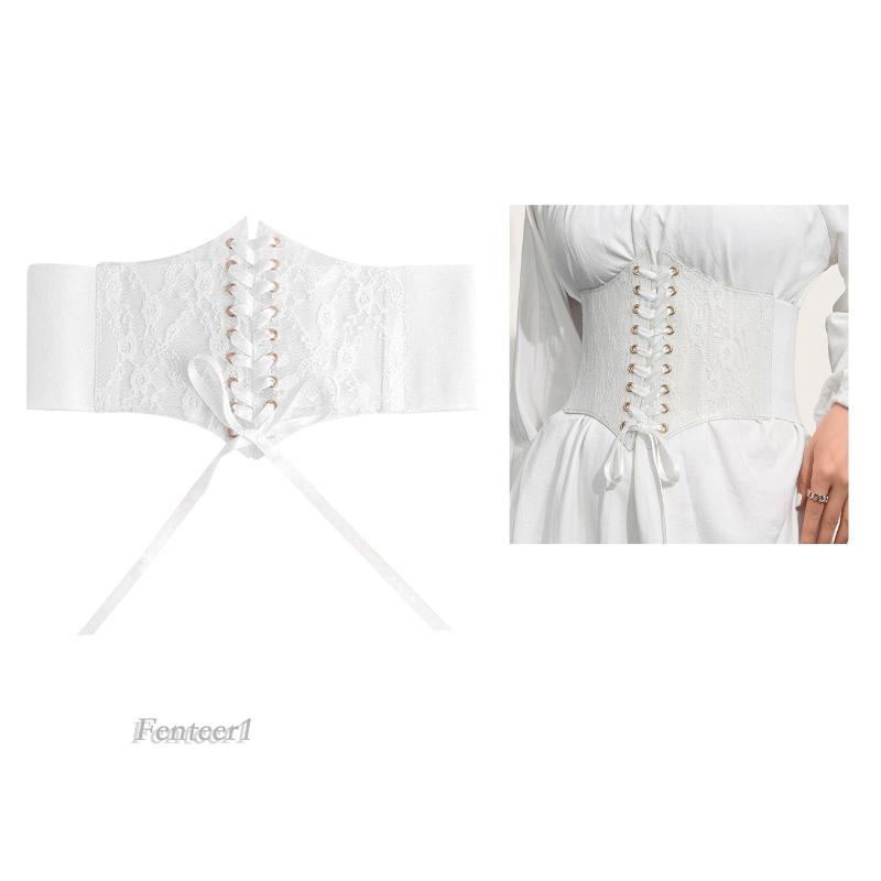 Thắt Lưng Ren Bản Rộng Fenteer1 Thời Trang Cho Nữ