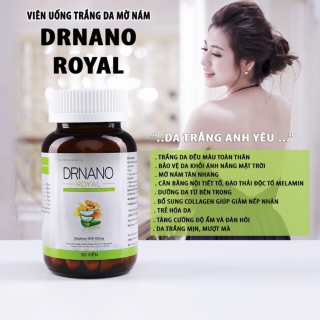 {HÓT} {HÓT} VIÊN UỐNG TRẮNG DA DRNANO ROYAL MINH LADY BEAUTY