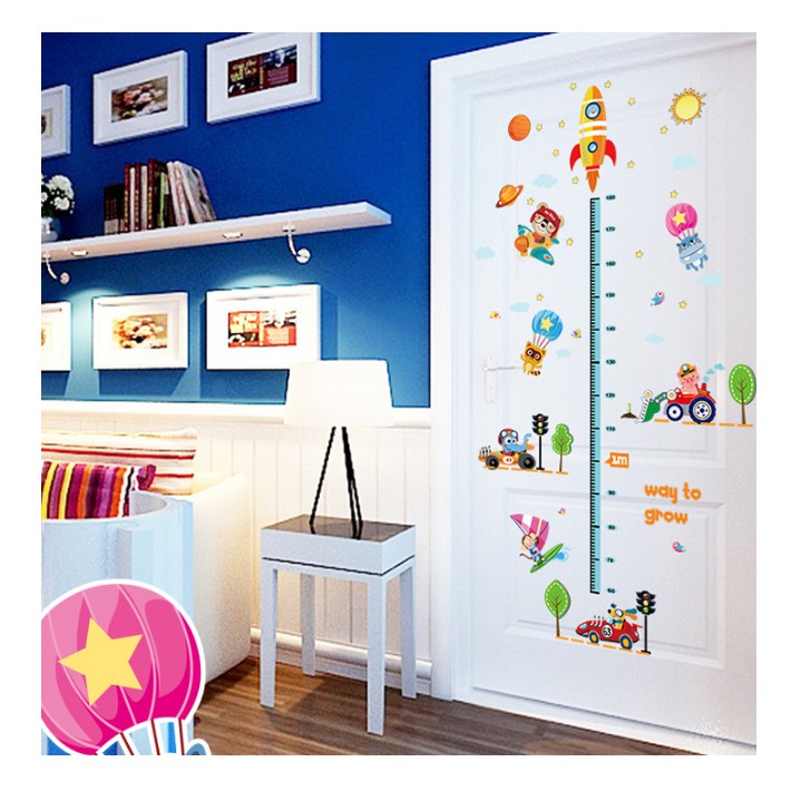 Decal thước đo giao thông vui nhộn