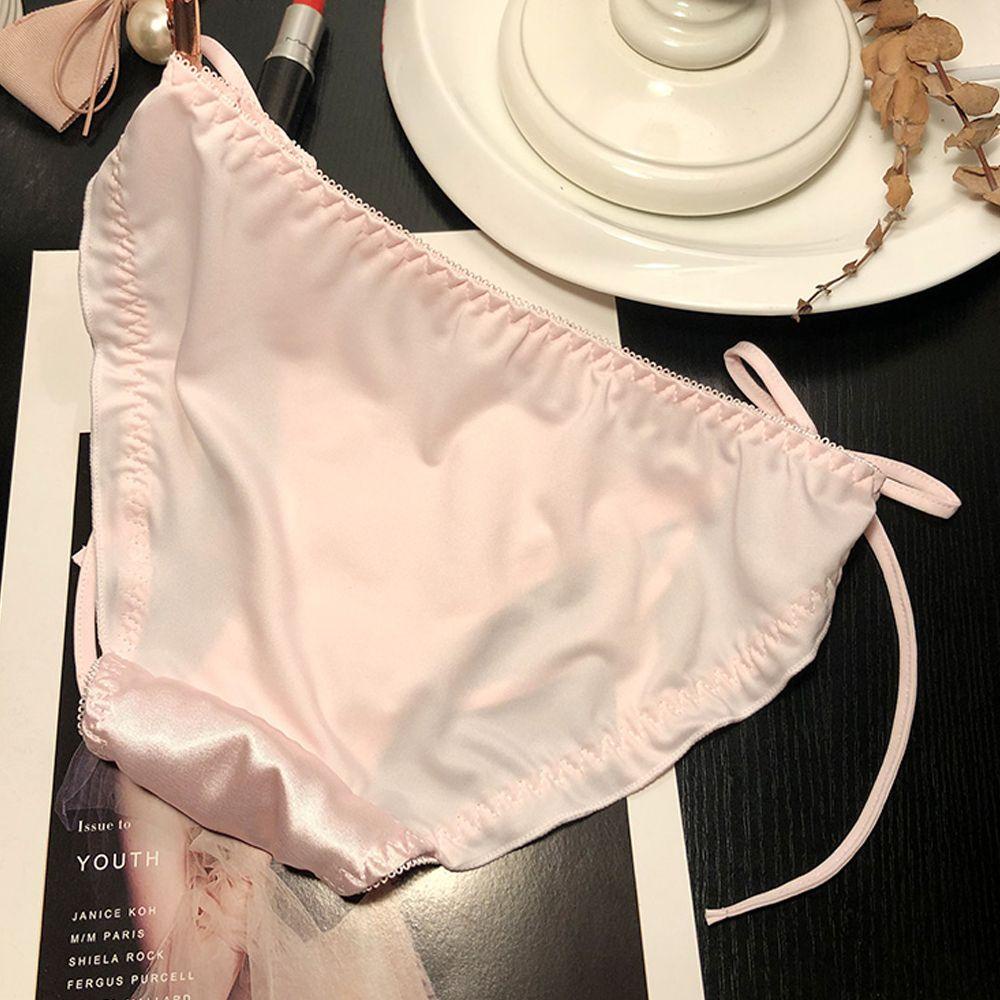 Quần Lót Lưng Vừa Phối Bèo Và Nơ Phong Cách Lolita Quyến Rũ Cho Nữ