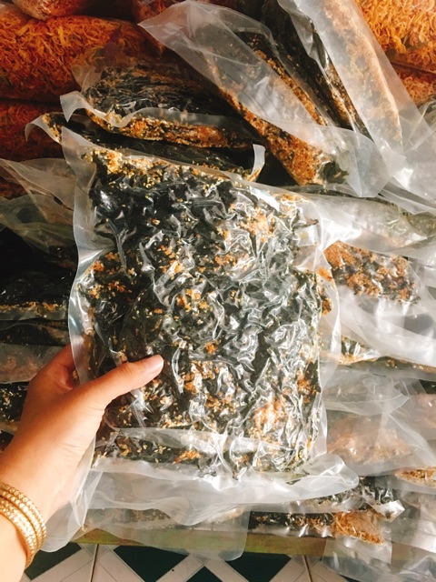 500g rong biển cháy tỏi mè siêu giòn
