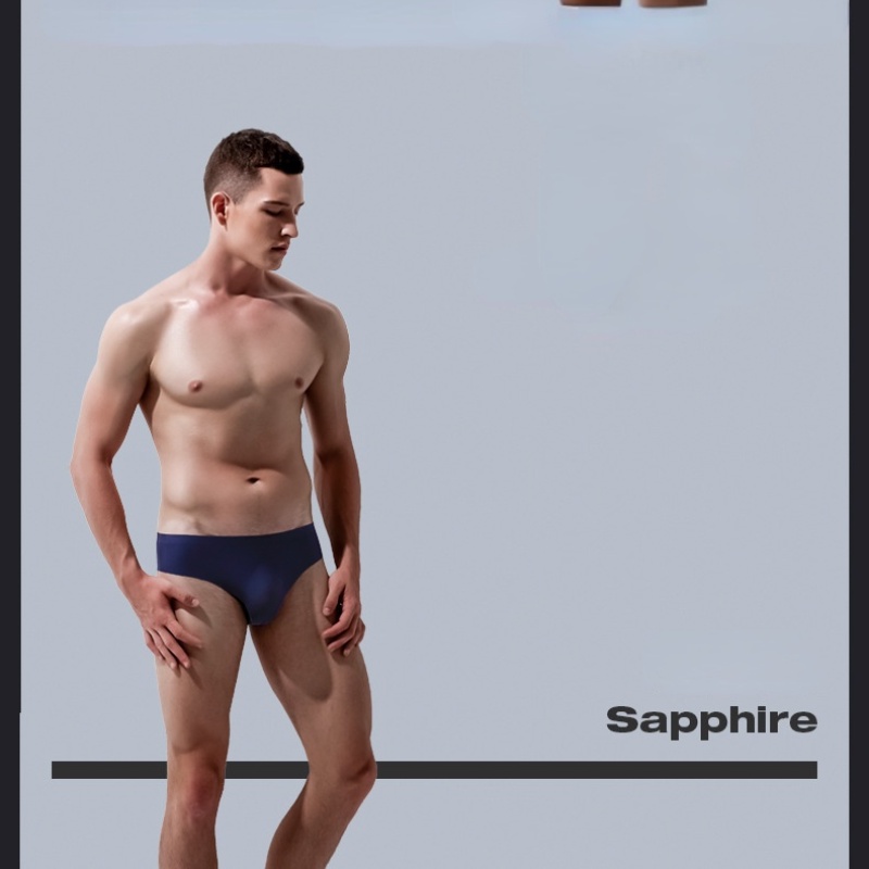 Quần lót b324 vải cotton lụa mát 3d thoáng khí thoải mái siêu mỏng co giãn phong cách thể thao mùa hè cho nam