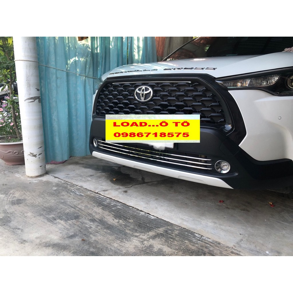 Ốp Trang Trí Lưới Tản Nhiệt Toyota Cross 2022-2020 Mạ Crom,Ốp Mặt Ca lăng Toyota Cross