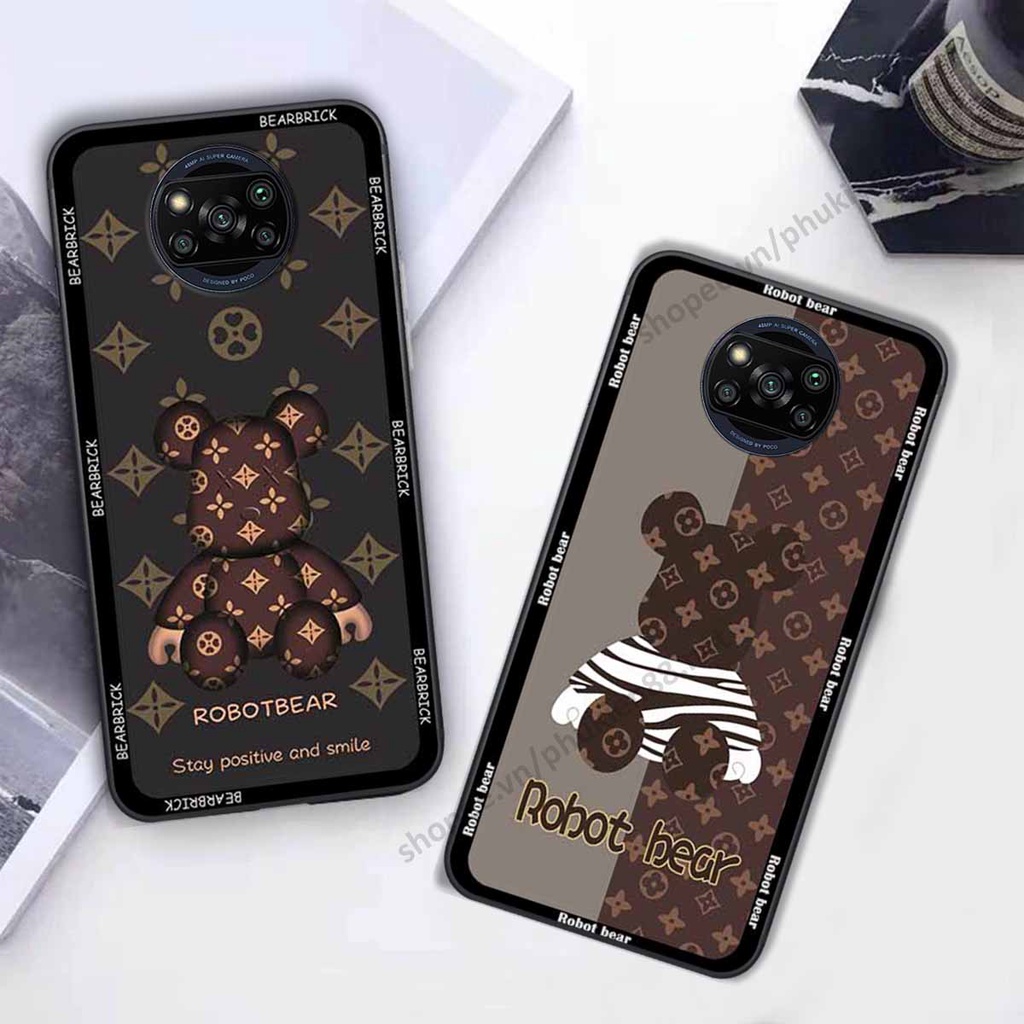 Ốp Xiaomi Redmi K40 / Redmi K40 Pro bear, k@ws thương hiệu phong cách ốp lưng thời trang cao cấp