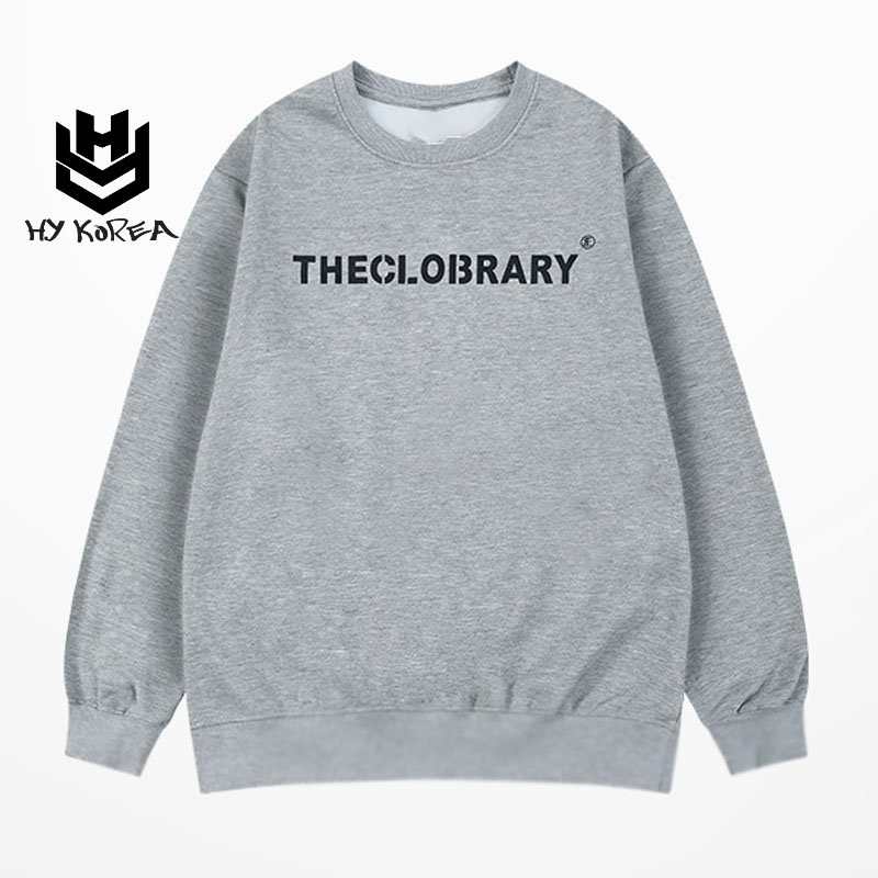Áo Sweater nỉ bông unisex In Chữ THECLOBRARY 683 Form Rộng HY KOREA