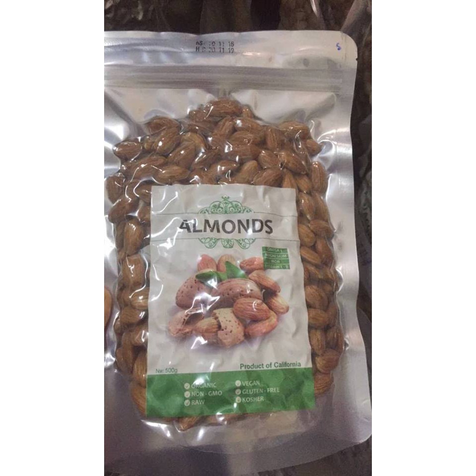 Hạnh Nhân  Sống 170k /500gr